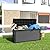 100 Gallon Resin Deck Box, Lockable Patio Outdoor Storage Box for Furniture, Garden Tools and Tools Storage, Waterproof Outside Storage Boxes - Black