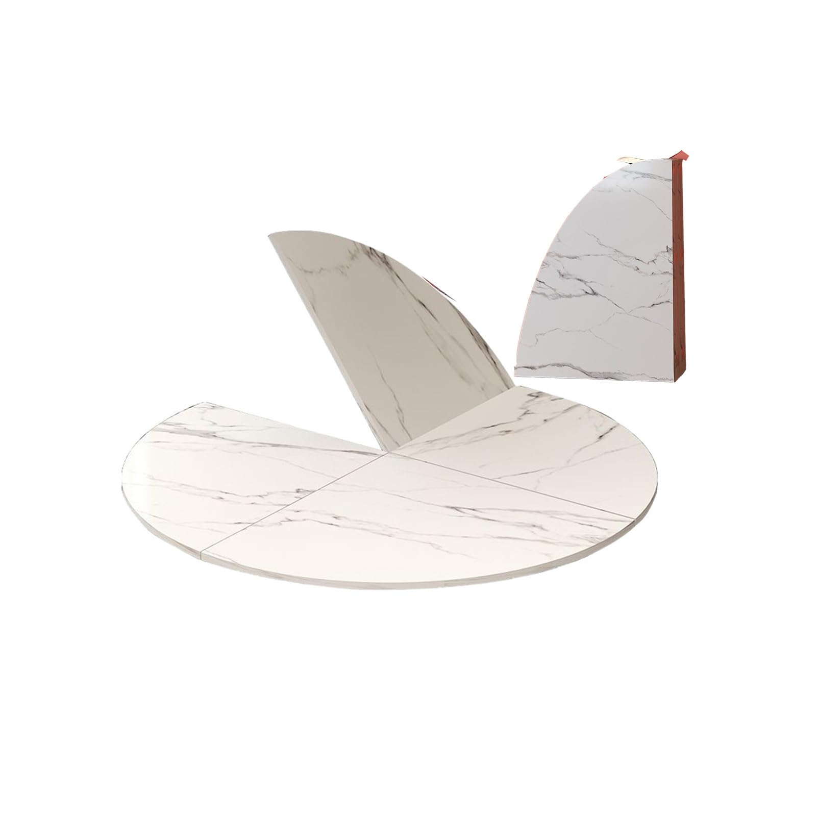 Table ronde pliable 140 cm idéale pour les dîners en appartement
