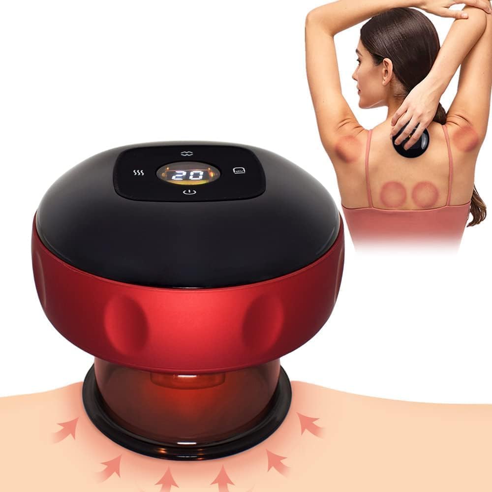 Electric Cupping Therapy Machine, 3 in 1 Cellulite Massager, Smart Dynamic Cupping Therapy Set, Rechargeable Gua Sha Cupping Massager, For Shoulders, Back and Neck, Various Areas