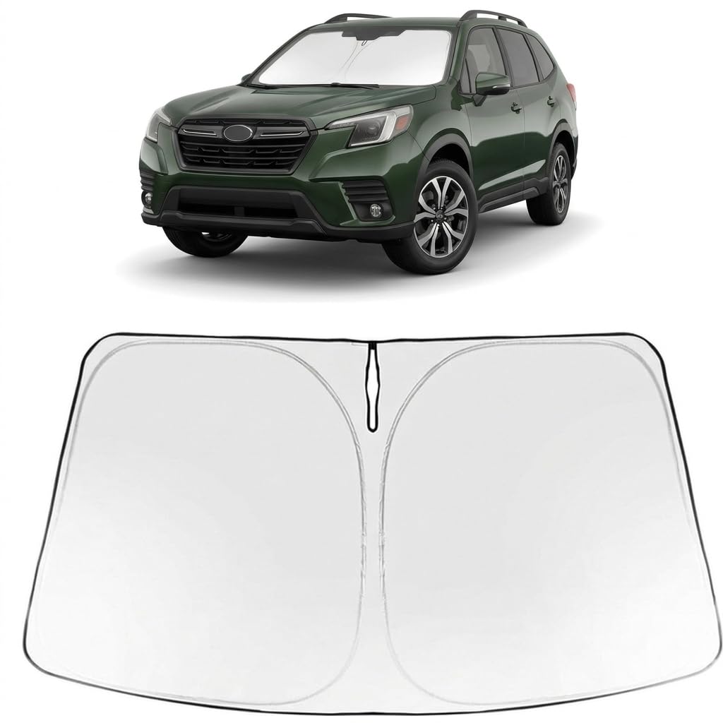 Proadsy Windshield Sun Shade for Subaru Forester 2025-2026 Foldable Front Sunshade Protector Sun Visor Blocks UV Rays Keep Car Cooler Accessories