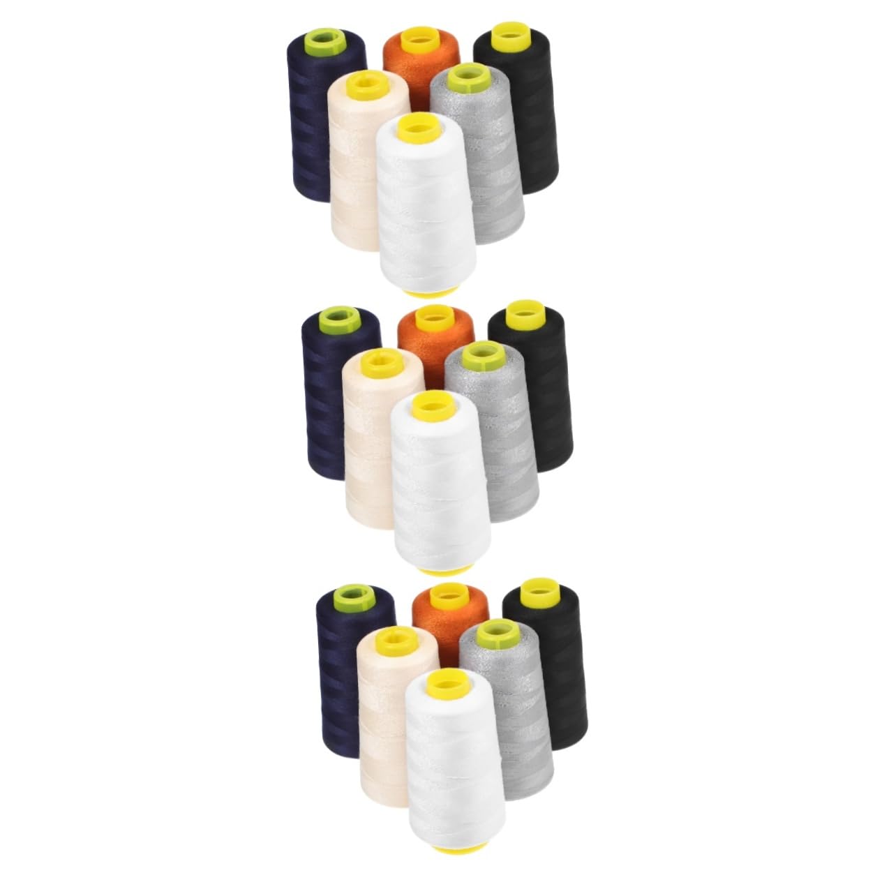 NUOBESTY 3 Juegos Hilo De Poliéster De Alta Velocidad. Suministros Para Acolchar Paraca Hilo Encerado De Coser De Máquina De Bordar s De Bordar Grapadora 6 Piezas * 3