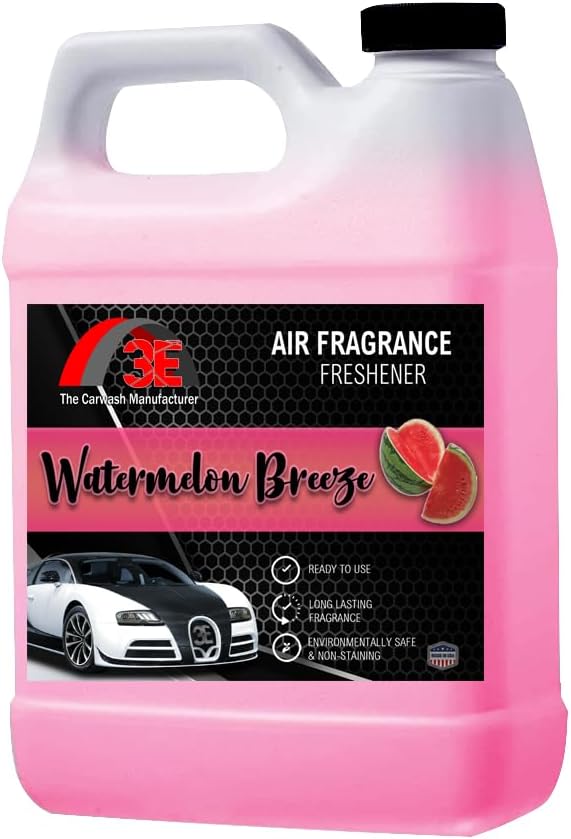 3E Car Air Freshener Concentrate – 64 oz – Professional Automotive Fragrance – Multiple Scents (New Car Scent)