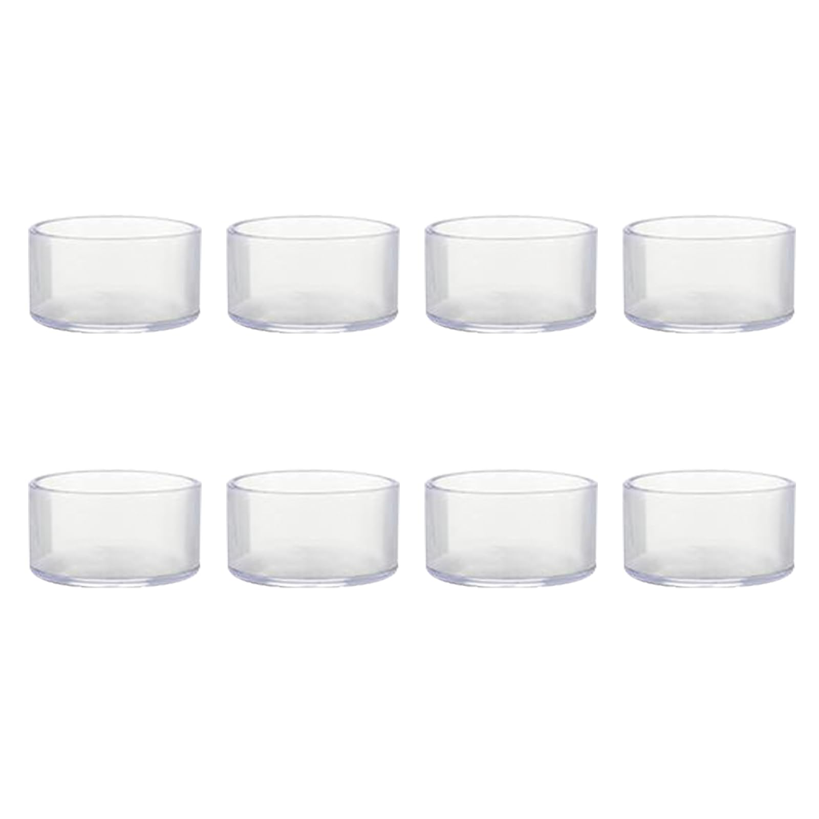Leliafleury 8Pcs 38mm Rubber Leg Tips Round End Caps Clear Chair Leg Covers Non-Slip Rubber Furniture Feet Replacement Tips for Tables Chairs Desks