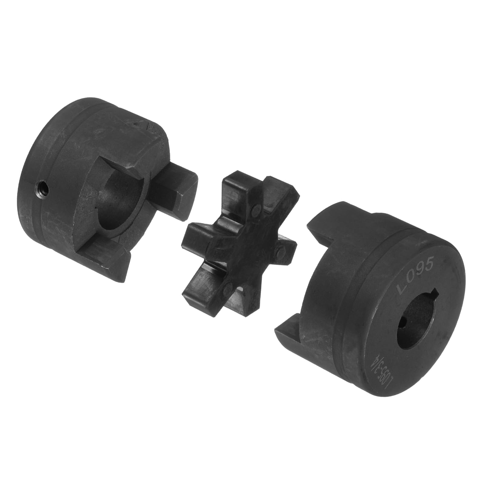 uxcell Juego de acopladores flexibles de 3/10.2 cm a 1-1/20.3 cm L095 de 3 piezas y araña de goma Buna-N NBR para divisor de troncos equipo híbrido
