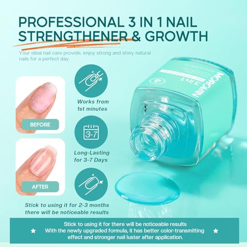 Morovan Gel Nail Polish Remover Kit: Gel Polish Remover for Nails with Liquid Latex Tape Peel off Nail Strengthener Cuticle Pusher Quick & Easy Gel Remover for Nails in 3-5 mins No Soaking Or Wrapping - Image 4