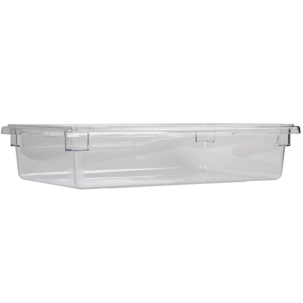 Cambro 18266CW Capacità 8,75 galloni, 66 cm di lunghezza x 45,7 cm di larghezza x 15,2 cm di altezza, Camwear trasparente in policarbonato pieno formato Food Box