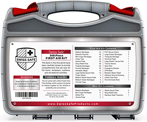 Swiss Safe 2-in-1 First Aid Kit