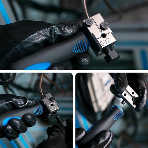 UVVRUR Bördelgerät für Bremsleitungen, Universal 4-teiliges Set, SAE 3/16 (4,75 mm), Handwerkzeug (B)