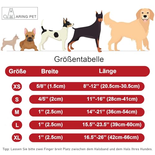 ARING PET Weihnachten Hundehalsband, Niedliche Schneeflocken Hundehalsband mit Schnellverschluss aus Kunststoffschnalle, Winter Bequemes Baumwoll Halsband für Jungen und Mädchen Hunde