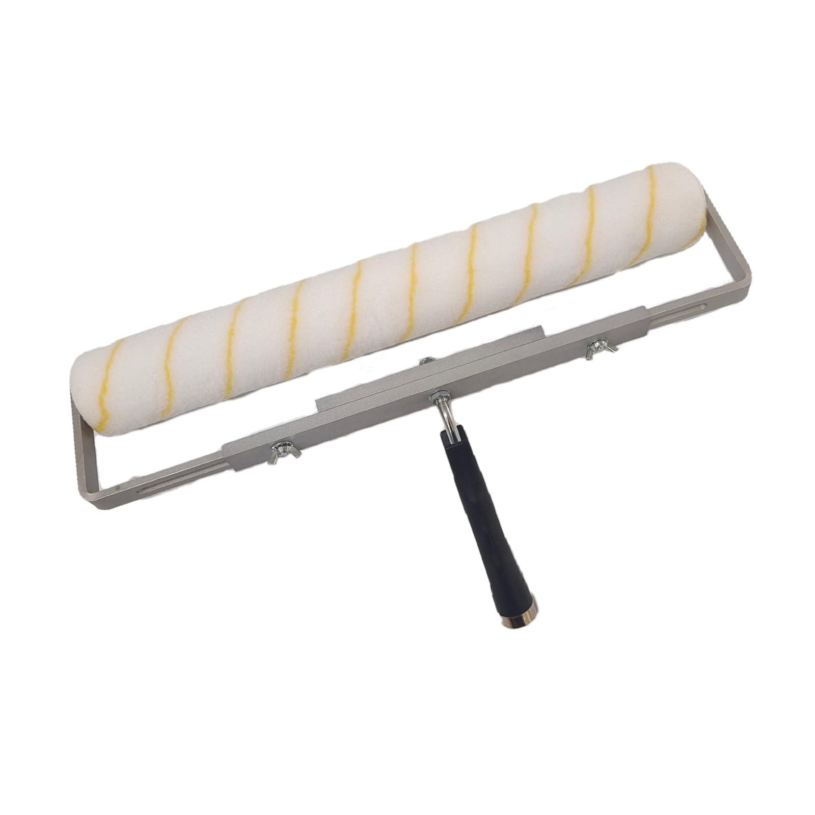 Jazuaiao Yellow Multipurpose Paint Roller Set Featuring Sturdy 18Inch Rollers For Interior Wall Applications Daily Use Paint Roller Frame Set