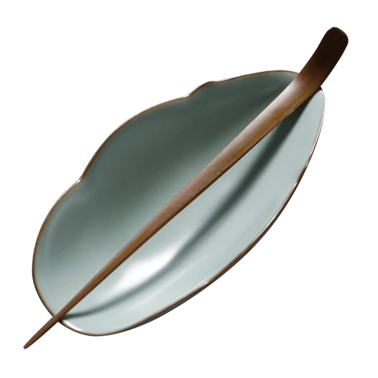 PEPLAYTAL 1 Set Creative Tea Scoop Teaware Accessories for Household Use Retro Design for Tea Ceremony Smooth Finish for Serving Cyan