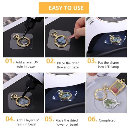 Image of KRYTONEUV Resin Clear Tough, Transparent UV Curing Resin Glue Hard Type, Ultraviolet Curable Sunlight Activated Crystal UV Resin for DIY /Kids Jewelry Craft Making (25GM)