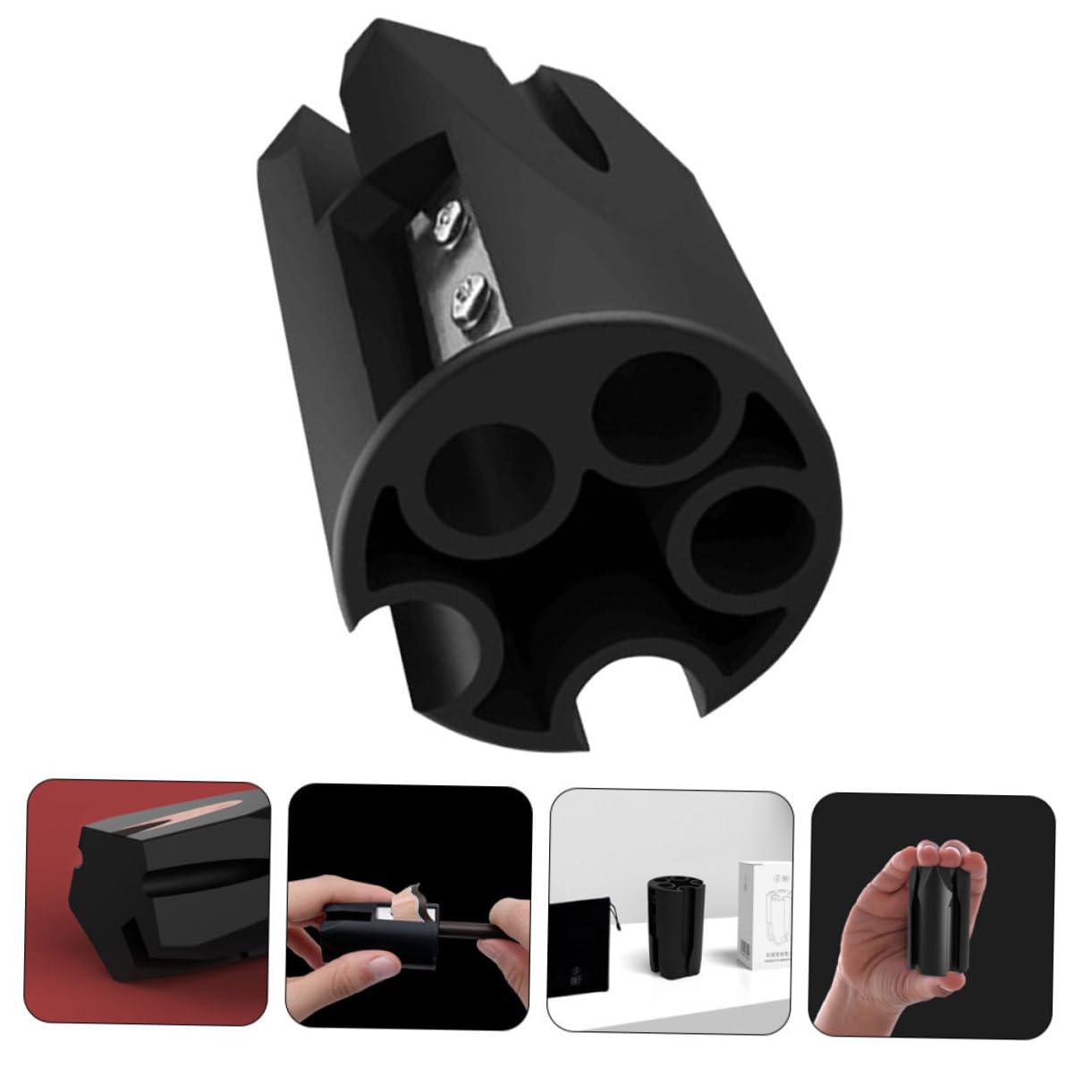 3pezzi Temperamatite Per Matite Cosmetiche Strumento Di Affilatura Per Pencils Makeup Accessorio Per Trucco Donne Design Ergonomico e Materiale Resistente Utile Per Casa e Ufficio