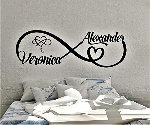 Personalized Infinity Sign Wall Decal - Removable Sticker for Living