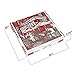 MT Products White-Red Cardboard Pizza Boxes 10
