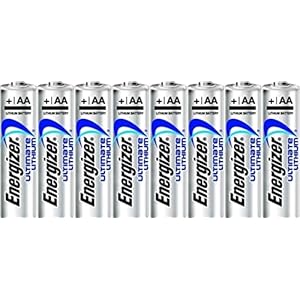Energizer Ultimate Lithium AA Batteries (8-Pack) in Economical Bulk Packaging