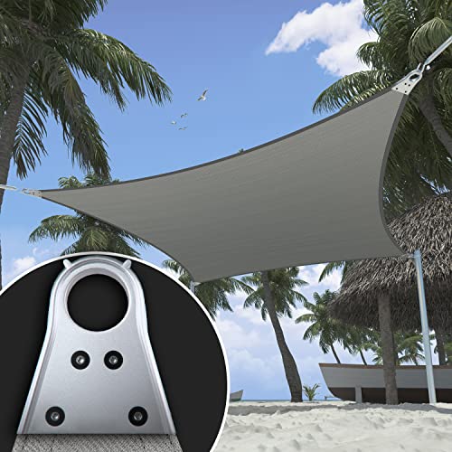ShadeMart 17' x 24' Grey Shade Sail with Heavy Duty Rings