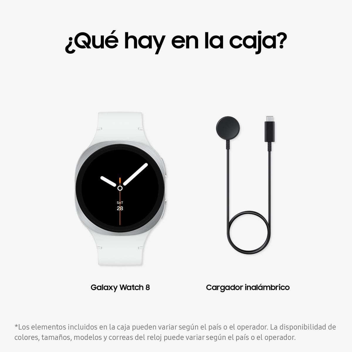 Samsung Galaxy Watch8, 40 mm, Bluetooth, Galaxy AI, Smartwatch, Procesador 3 NM, Asistente de Salud y Sueño, Seguimiento Deportivo, Garantía 3 Años + 1 año Extra, Plata(Versión Española)