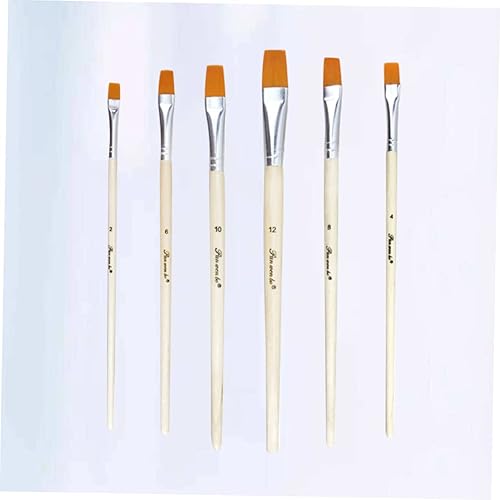 Miniatura 9 de VILLCASE 6 pinceles de pintura para pinceles de pintura redondos, kits de traje, pinceles de pintura de nailon, pinceles de dibujo, pincel de