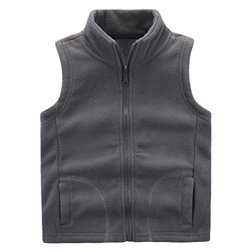 Boys' Warm Zipper Fleece Vest