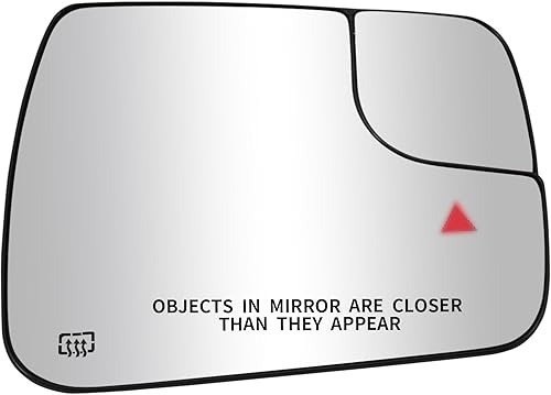 Espejo lateral del pasajero de repuesto para Dodge Ram 1500 2500 2019 2020 2021 Espejo lateral derecho, espejo retrovisor de vidrio con calefacción