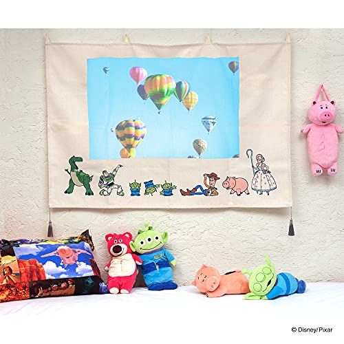 MORIPiLO モリシタ 暖簾 間仕切りカーテン くまのプーさん アイボリー 約120cm丈 和風タペストリー ファブリックポスター キャラクターグッズ ディズニー 4620658 [4]