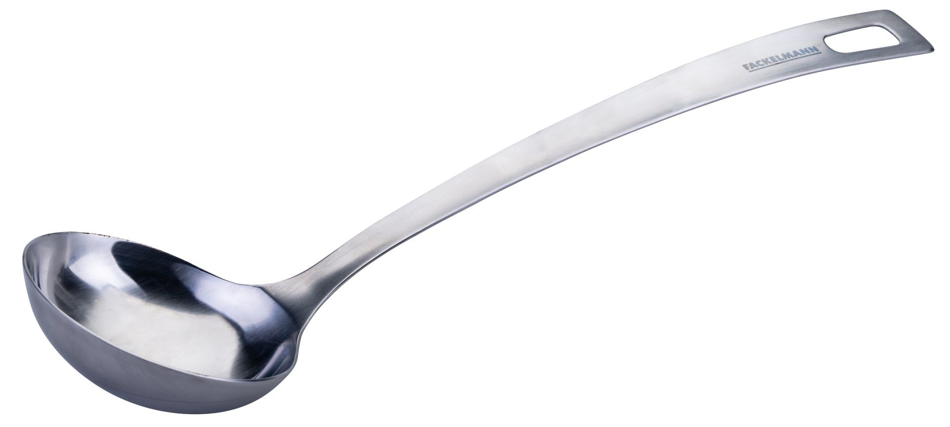 Fackelmann Essential Stainless Steel Ladle - Perfect for Sauces, with Hanging Loop, Dishwasher Safe