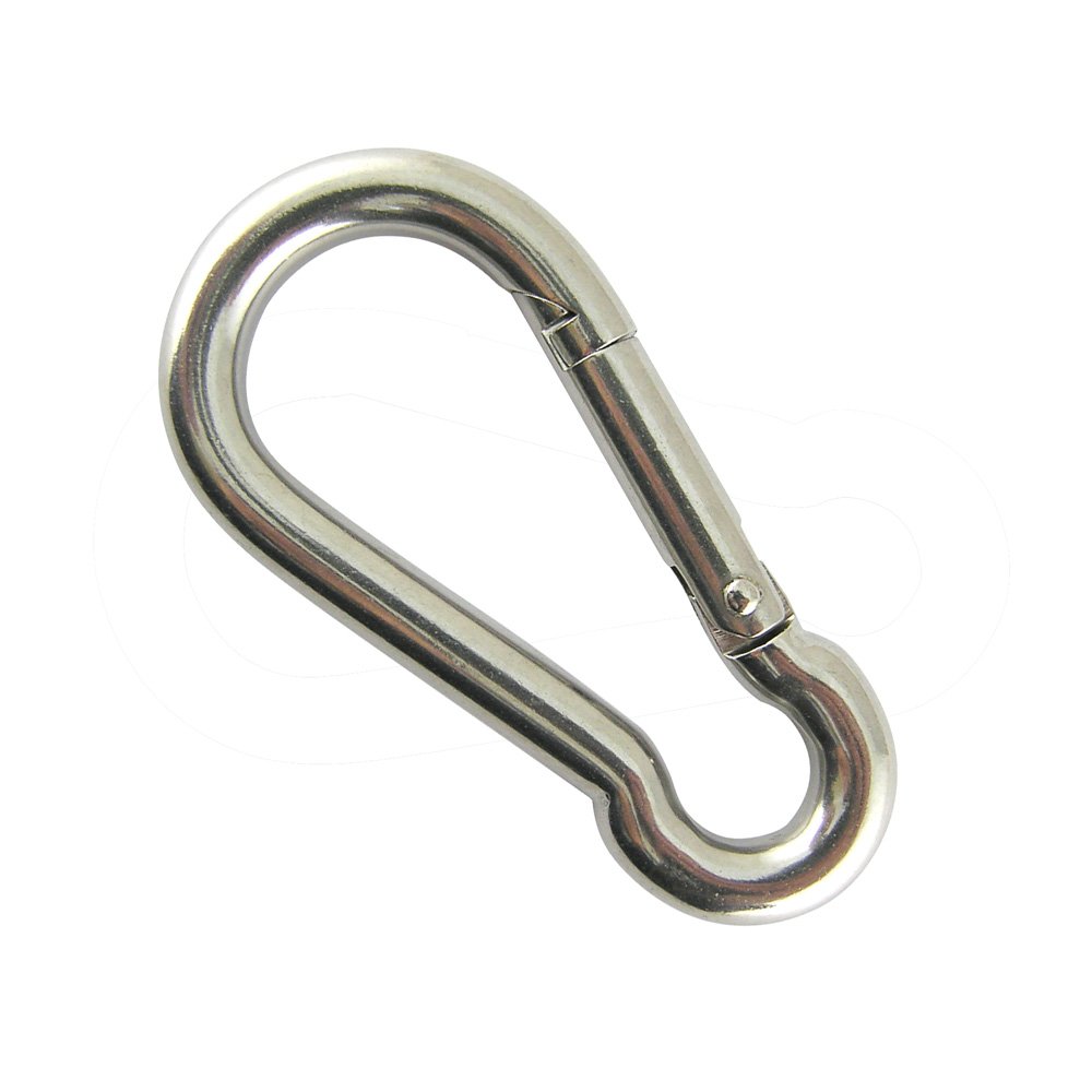 Proteus Stainless Steel 316 Spring Snap Hook for Keyring, Home, RV, Camping, Fishing, Diving, Traveling, Hiking, Dog Leash, Backpack in Size 1/4 inch, Pack of 5
