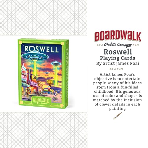Naipes Roswell Featherlight para Juegos y Viaje miniatura 6