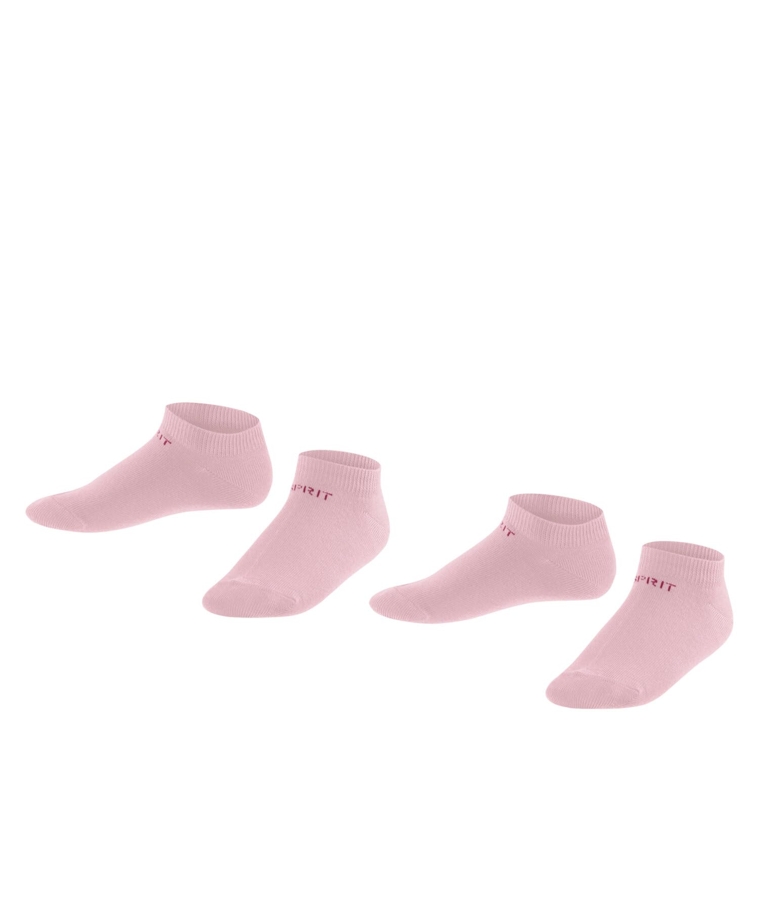 ESPRIT Unisex Kinder Foot Logo 2-Pack Sneakersocken atmungsaktive nachhaltige biologische Baumwolle verstärkt kurz strapazierfähig rutschfrei flache Naht einfarbig Multipack 2 Paar