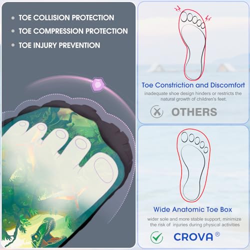 Image of Built-in Heel Grips Water Shoes for Kids Girls Boys Hiking Wide Barefoot Swim Beach Pool Big Kid