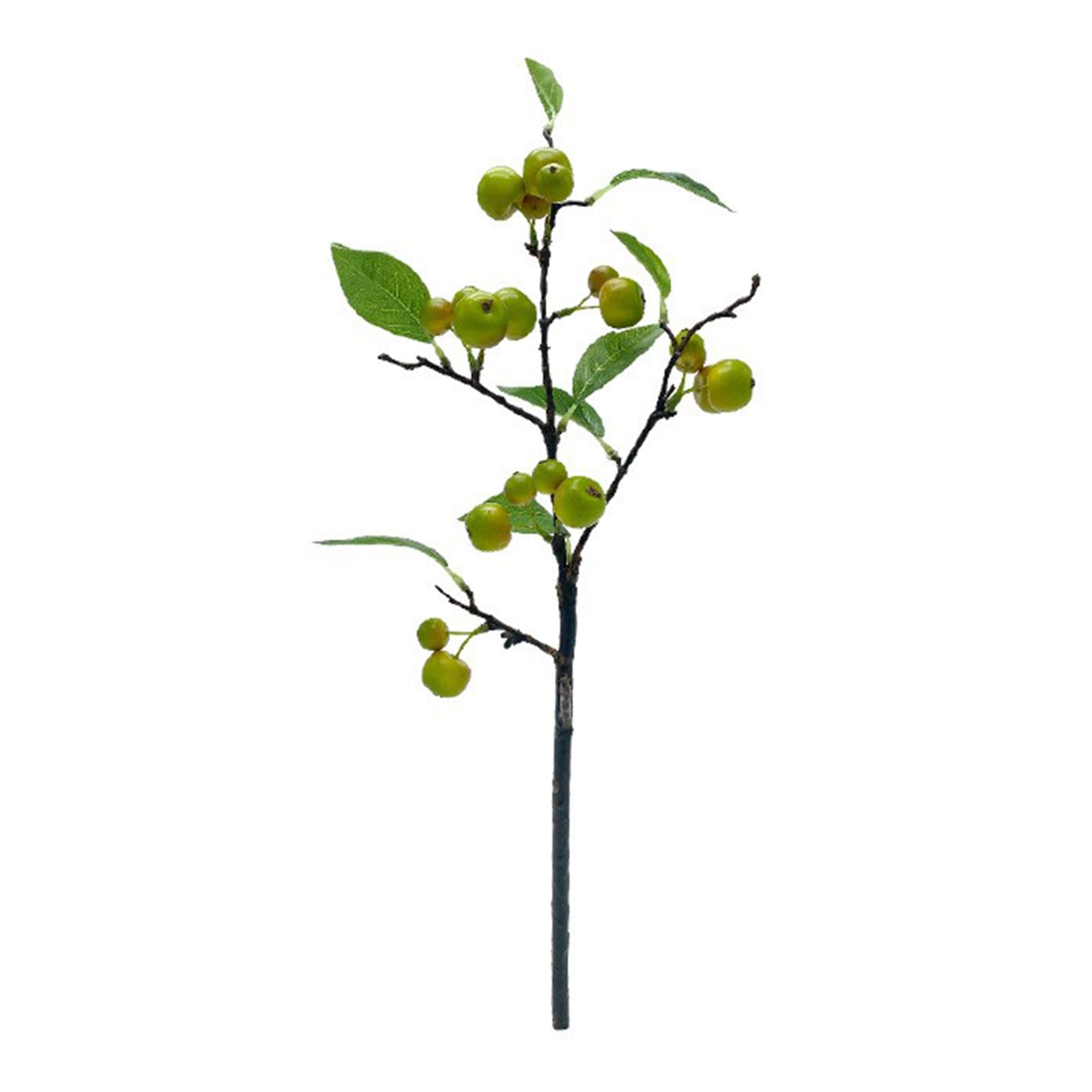 RXMORI Artificial Apple Branches, Simulation Fruit Branch Apple Stem with Green Leaves, Fake Flower Arrangement DIY Bouquet for Vase Home Party