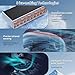 Countertop Ice Makers, 44lbs Per Day Ice Cube Maker, 9 Ice Cubes Ready in 9 Mins, Auto Self-Cleaning Ice Maker with Transparent Lid for Home/Kitchen/Camping/RV