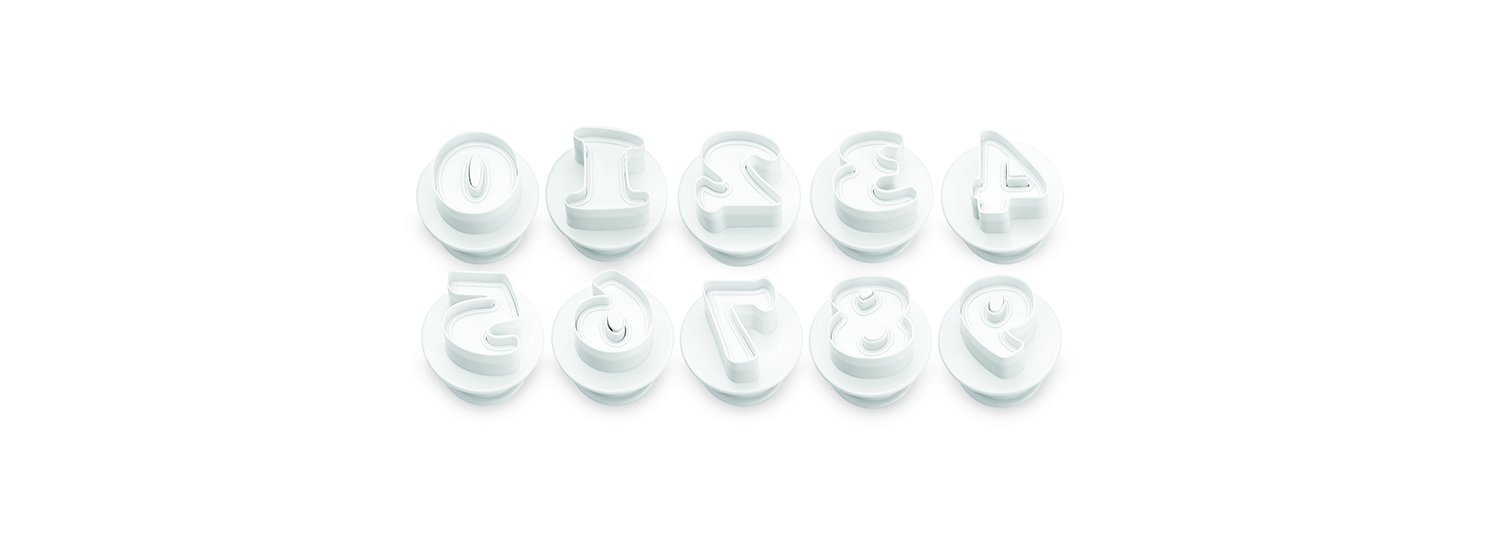 Ateco Fondant und Teigkolbenschneider und Präge, 10-teiliges Set