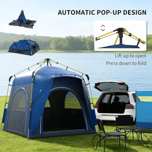 Carpa automática para 4 personas para camping miniatura 5