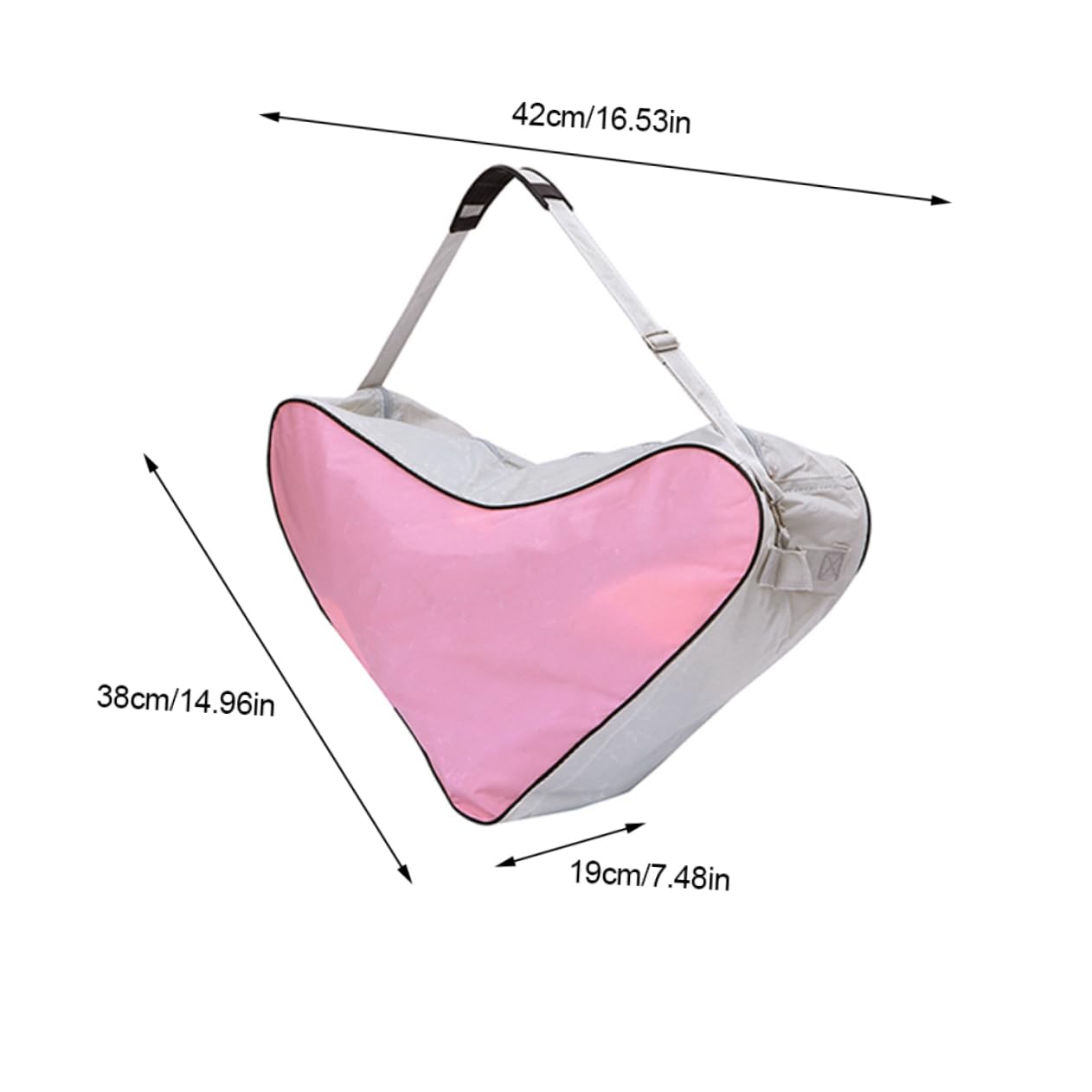 GRIRIW 2Pcs Outdoor Handbag Triangle Roller Skates Bag Durable Oxford Cloth Backpack for Stylish Design for Ice Skating and Roller Skating Activities