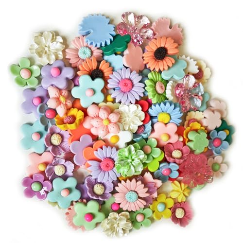 Image of Ulalaza 50pcs Slime Charms Mixed Set Resin Flatback Making Supplies For DIY Craft Making And Ornament Scrapbooking Beads Assorted Candy Fruit Cake Ornament