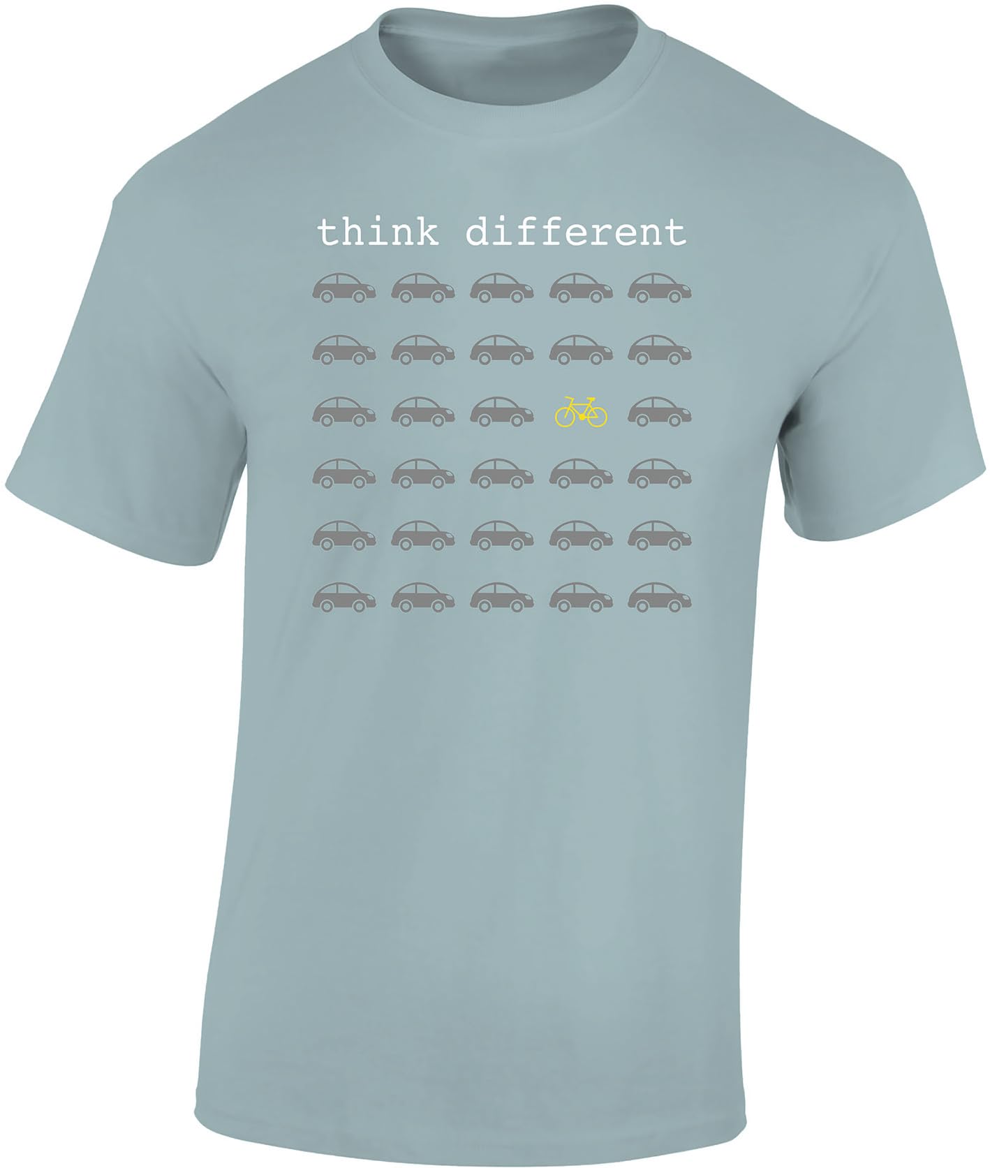 T-shirt de vélo pour homme : Think Different – T-shirt de sport pour homme – Accessoires de vélo électrique