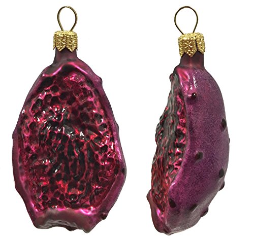 Pinnacle Peak Trading Company Prickly Pear Cactus Fruit Polish Glass Christmas Tree...