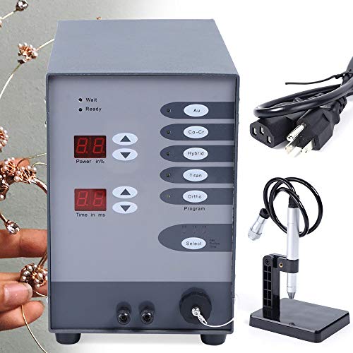 RibasuBB Automatic CNC Spot Welder, 110V Jewelry Spot Welding Machine High-power Pulse Argon