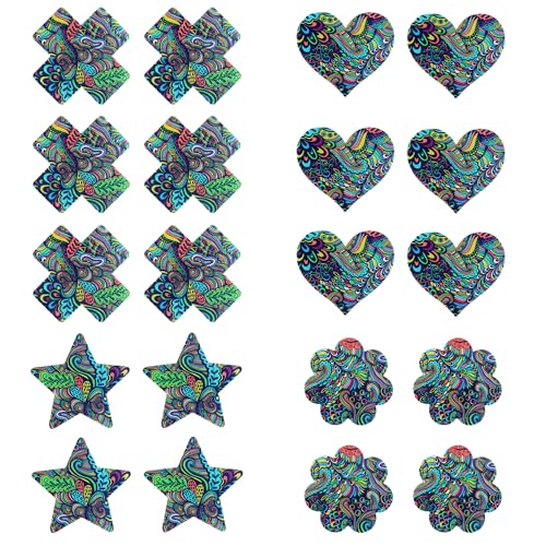 Image of Nipple Breast Covers Nipplecovers Rave Pasties Adhesive Bra Disposable 10Pair