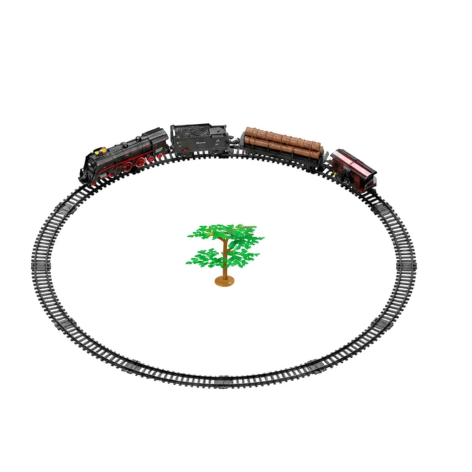 Trenino a Vapore con Binari Facile da Montare Motrice a Vapore con e Binari Durevole per Collezisti, Esposizione Hobby