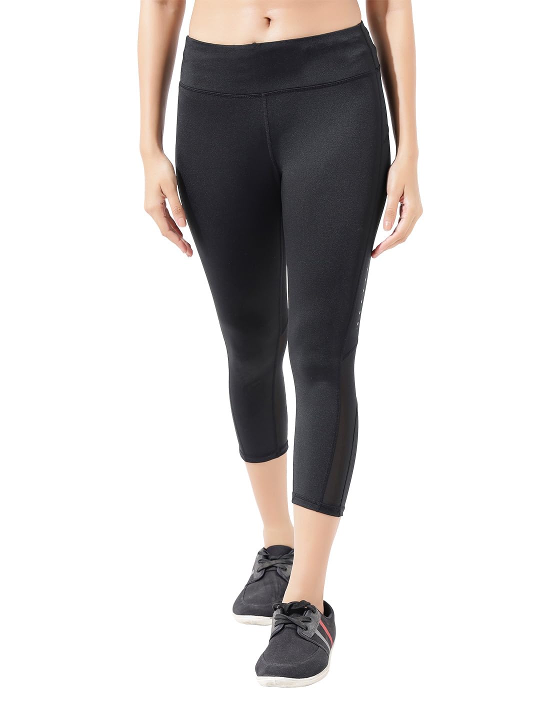 lycot Women's 3/4 Swim Tights—Chlorine-Resistant Mid-Calf Capri Swim Leggings | Quick-Dry Athletic Water Yoga & Paddleboarding Pants-picture-0