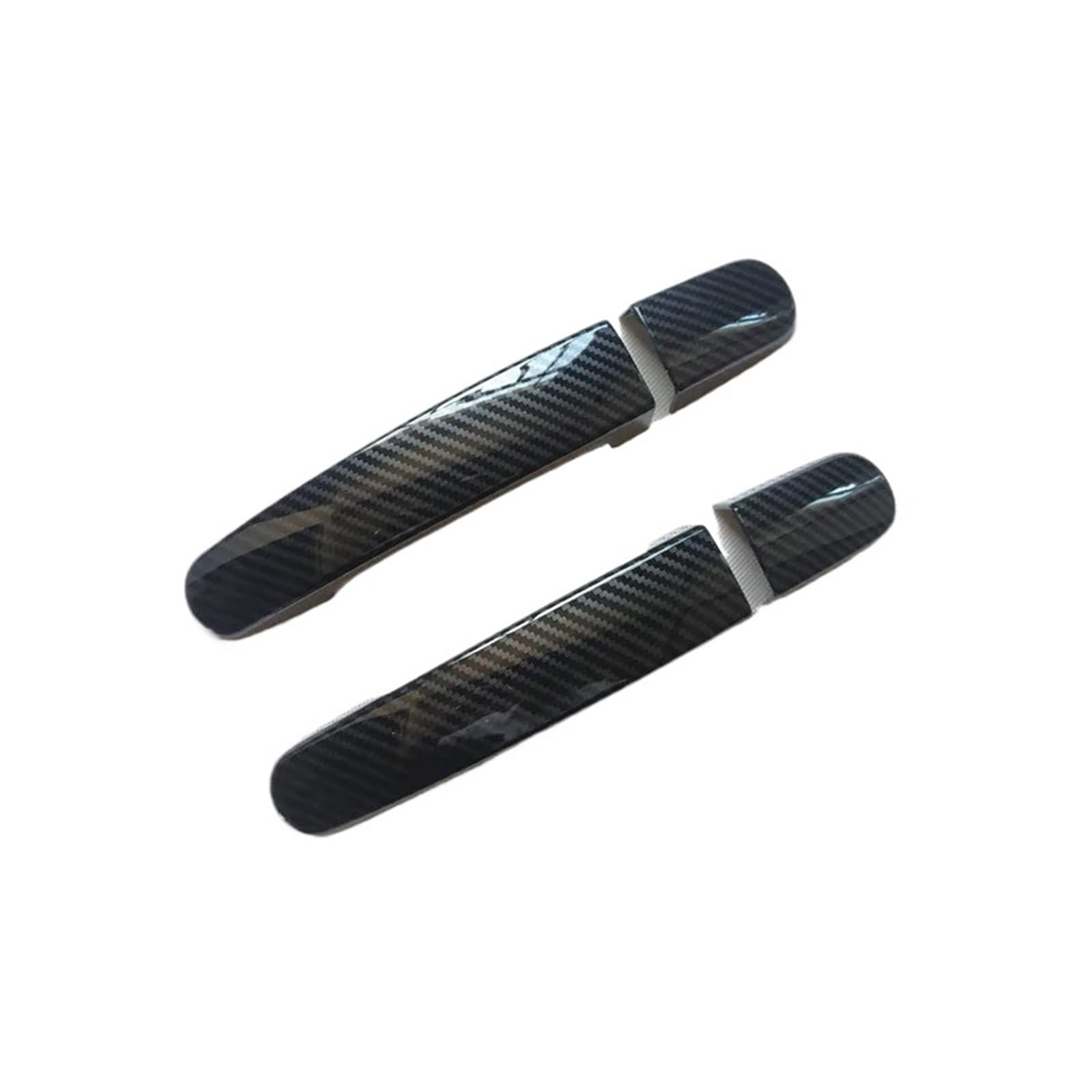 SAUANMNKTP Exterior Door Handle for Car for Transit Custom Tourneo 2014 2017 2019 2020 Accessories Door Handle Cover Trim Plastic Imitation Carbon Fiber(2)