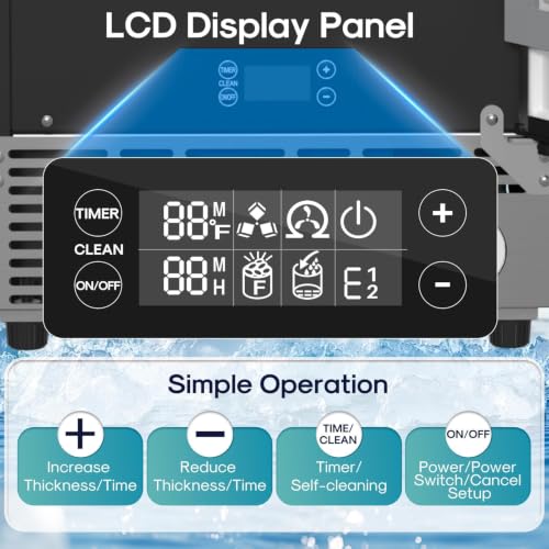 Image of ICEPURE 15 inch Under Counter Ice Maker with Filter and Drain Pump | WiFi Control, ETL FCC, 90lbs /24H, Self-Cleaning, Smart Reminder, 24H Timer, Freestanding Home & Commercial, Stainless Steel
