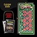 Gamie Double Sided Felt Roulette and Craps Table Mat, 36” x 72” Casino Games for Poker Night Party, Casino Gift for Adults Stocking Stuffers, 2-in-1 Professional Grade Game with Instructions Booklet