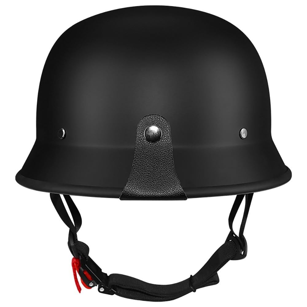 Retrò Casco a Scodella, Vintage Caschi Cromwell, Moto Half-Face Motocross Helmet Leggero Motorcycle Hemlets, per Scooter Motocicletta Urbano, ECE Certificato （55-62CM）