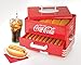 Nostalgia Extra Large Diner-Style Coca-Cola Hot Dog Steamer and Bun Warmer, 24 Hot Dog and 12 Bun Capacity, Steam Bratwursts, Sausages, Vegetables, Fish, Dumplings, Red