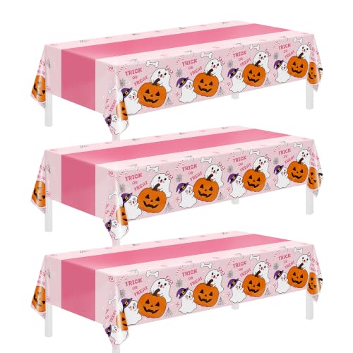 Image of Childom 3 Pack Halloween Tablecloth Rectangle Table,Halloween Decorations