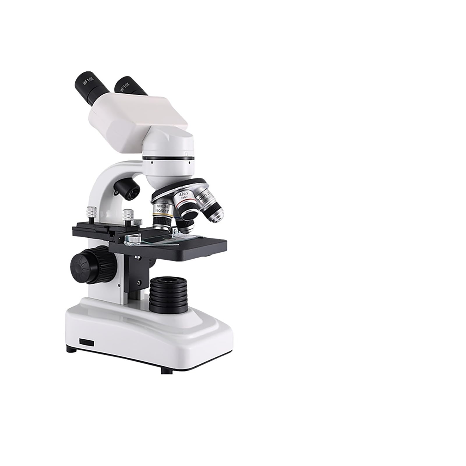 Mikroskop, Luneta lornetkowa 64X-1600X Zestaw związków biologicznych z podwójnym oświetleniem LED w metalowym korpusie